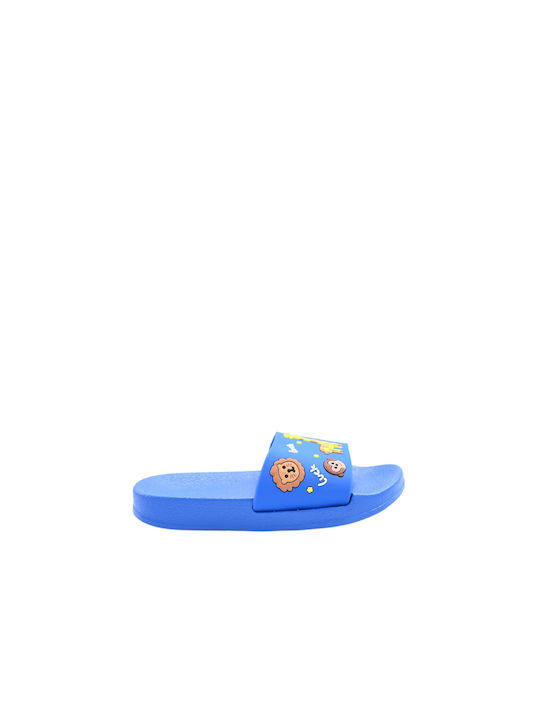 Flip flop albastru pentru copii Lucky Zoo