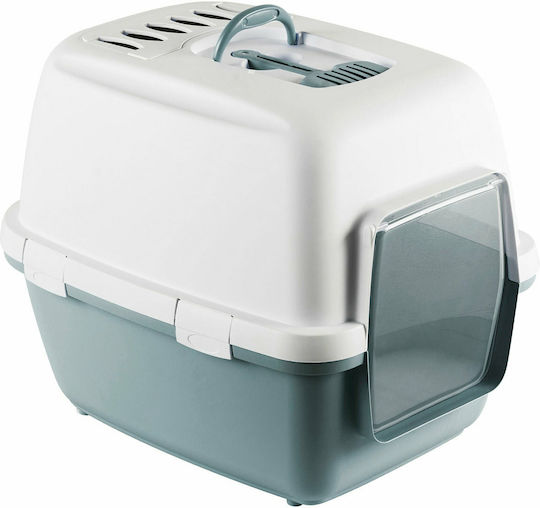 Kerbl Cathy Comfort Τουαλέτα Γάτας Κλειστή με Φίλτρο Μπλε Μ58 x Π48 x Υ48cm