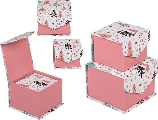Out of the Blue Papier Weihnachtlich Box für Geschenke Rosa 2Stück
