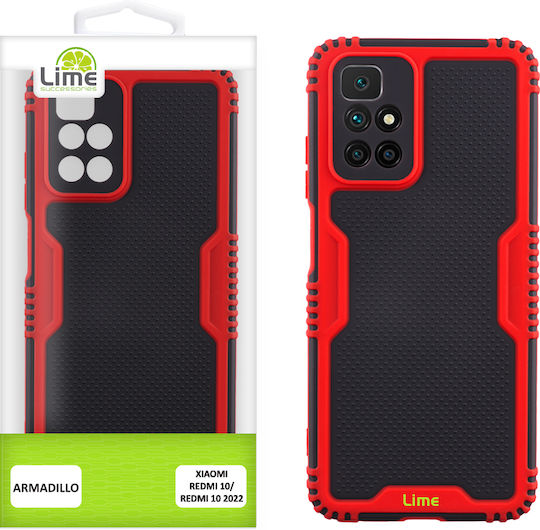 Lime Armadillo Camera Guard Задна корица Пластмаса Червен (Redmi 10 / 10 2022)
