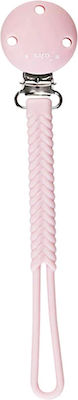 Saro Clip Pacifier Braided made of Silicone Pink