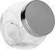 Keskor Vase Allgemeine Verwendung mit Deckel Glas Transparent 700ml