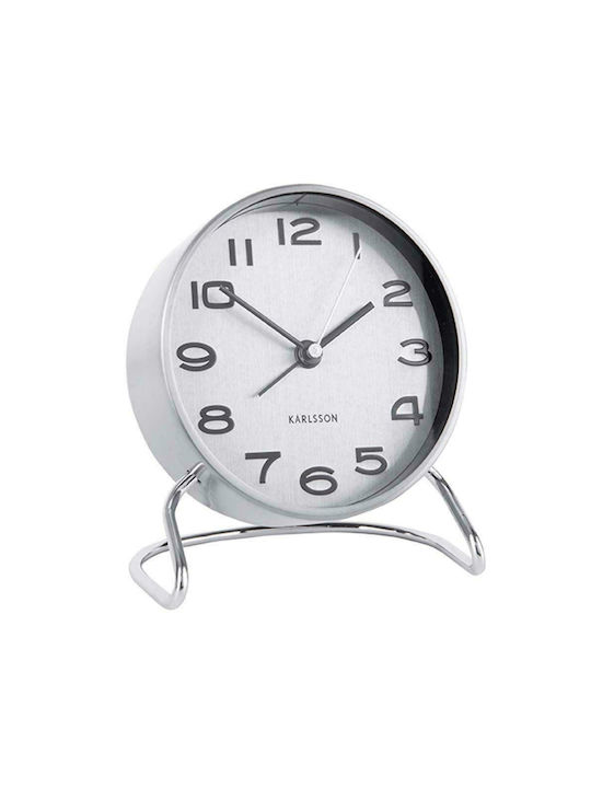 Karlsson Tabletop Clock with Alarm KA5763SI