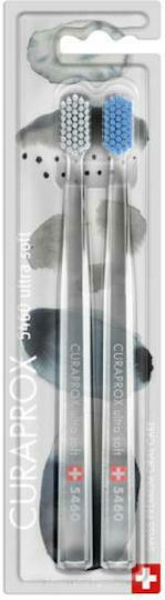 Curaprox 5460 Duo Winter Edition Toothbrush Ultra Soft Transparent 2pcs