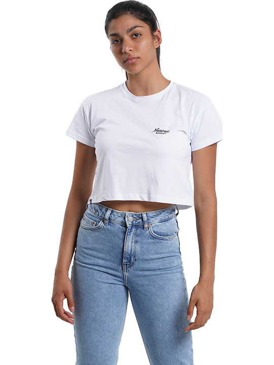Basehit Women's Crop T-shirt White