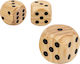 Out of the Blue Dice Brown 6x6cm Wooden Dice 6x6cm 1pcs