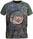 Benisport T-shirt with Beccaccia Game in Khaki color