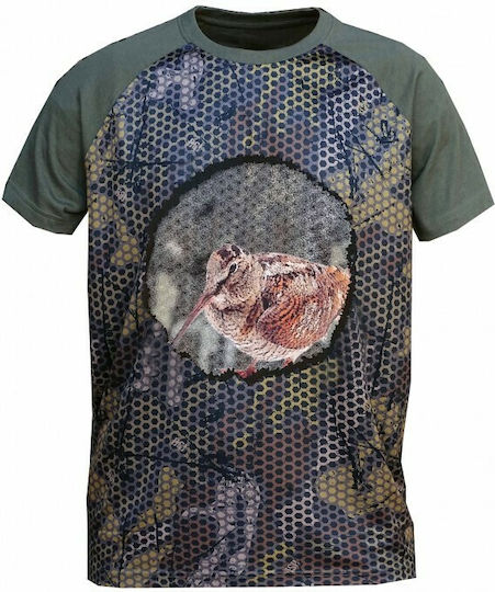 Benisport T-shirt with Beccaccia Game in Khaki color