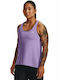 Under Armour Damen Sportlich Bluse Ärmellos Flieder