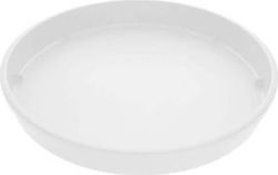 Viomes No.5 893 Στρογγυλό Πιάτο Γλάστρας σε Λευκό Χρώμα