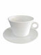 Lukanda Optik Set of Cups Coffee Porcelain White 400ml 6pcs