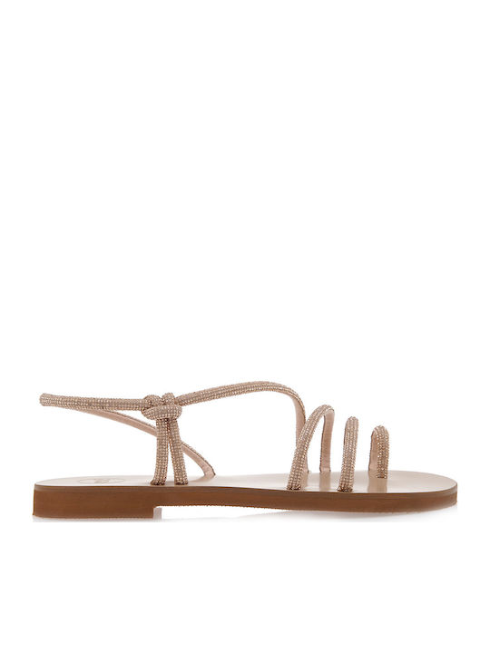 Exe Sandale Casual Damă Roz Auriu