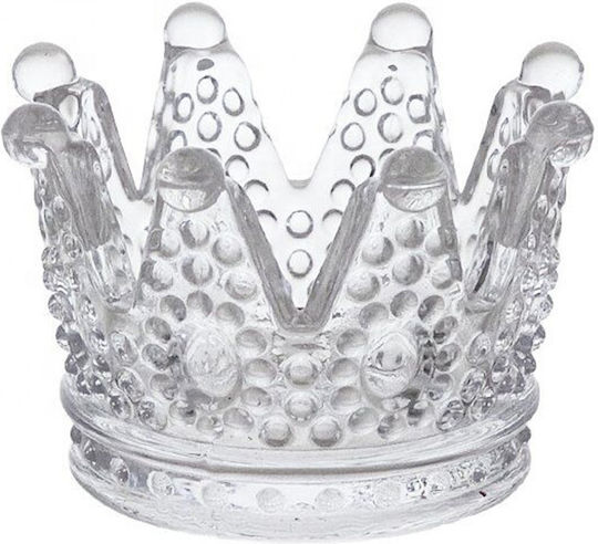 Keskor Decorativ de Spațiu Coroană din Sticlă 7x7x5cm 1buc