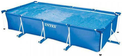 Intex Πισίνα PVC με Μεταλλικό Σκελετό Παραλληλόγραμμη 450x220x84εκ.