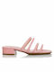 Sante Women's Sandals Pink with Chunky Low Heel