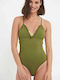 Green One Piece Swimsuit