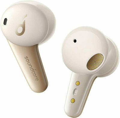 Anker Soundcore Life Note 3S Earbud Bluetooth Handsfree Ακουστικά με Θήκη Φόρτισης Λευκά