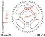 JT Sprockets Rear Sprocket