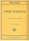 International Music Company Brahms - Three Sonatas Παρτιτούρα για Βιόλα / Τσέλο