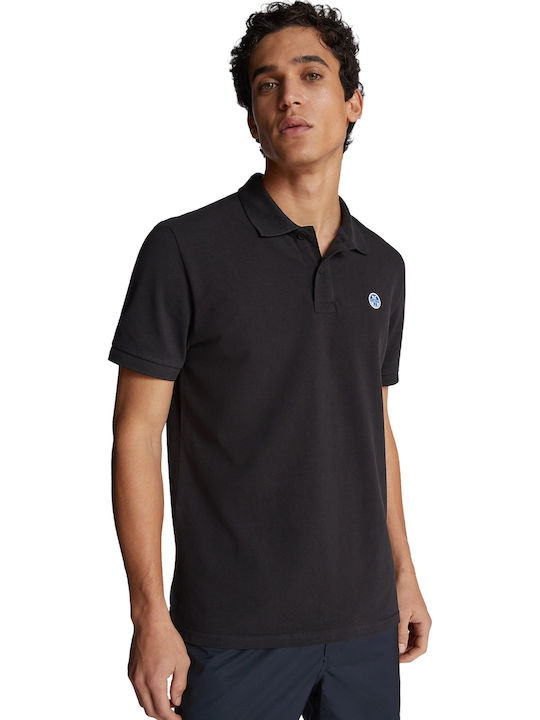 North Sails Polo Μπλούζα Κοντομάνικη Black
