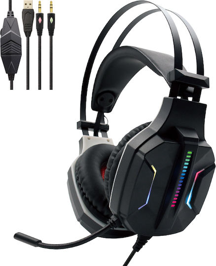 Komc G322 Over Ear Gaming Headset με σύνδεση 2x3.5mm / USB