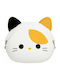 Γάτα Παιδικό Πορτοφόλι Κερμάτων με Clasp για Κορίτσι Λευκό 20108