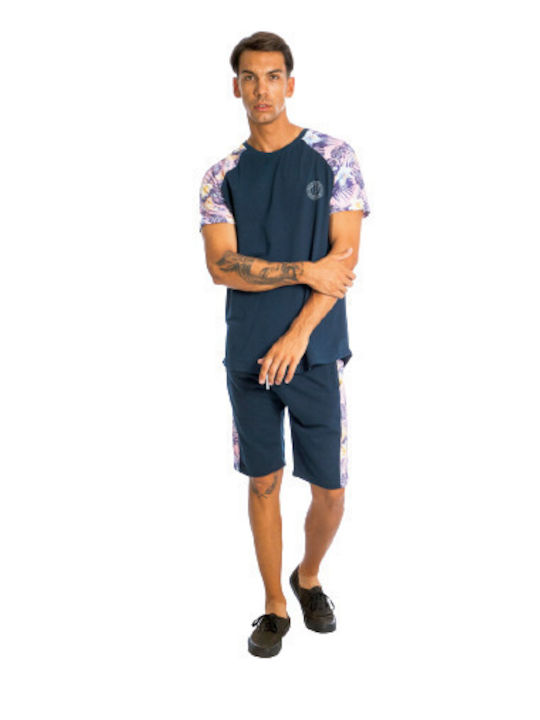 Paco & Co Men's Athletic Shorts Navy Blue
