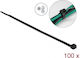 DeLock Δεματικά Καλωδίων Πλαστικά 300mmx4.8mm σε Μαύρο χρώμα (100τμχ) (19556)