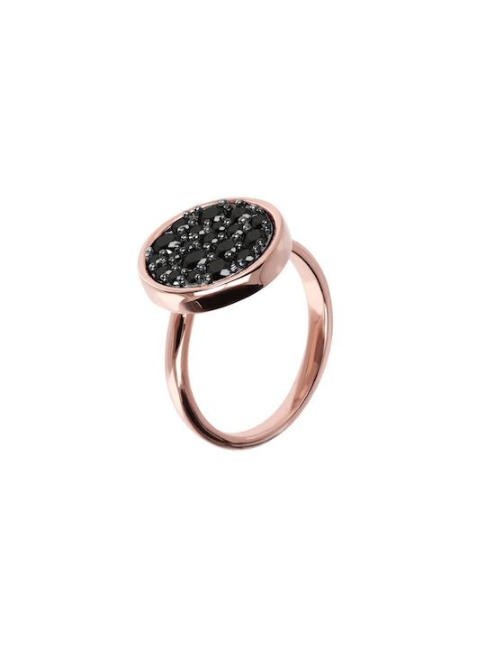 Bronzallure Δαχτυλίδι Ορειχάλκινο με ροζ χρύσωμα 18Κ 03100-WSBZ01027.BS-12
