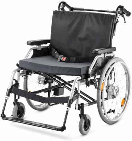 Meyra Eurochair XXL 1.760 Wheelchair Light Type with Simple Back Wheelchair 200kg 58cm