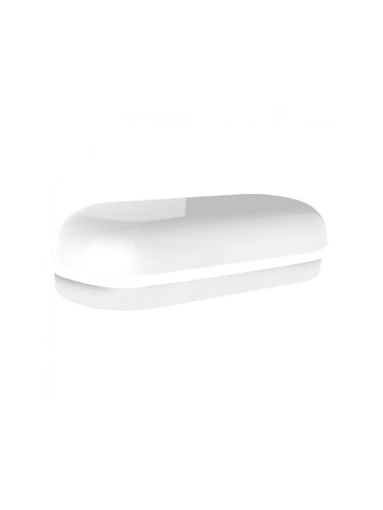 Elvhx Επιτοίχια Χελώνα Εξωτερική LED IP65 16W με Θερμό Λευκό Φως