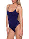 Lingerie Spaghetti Strap Bodysuit Navy Blue