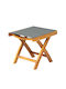 Wooden Stool Outdoor Primus Gray 1pcs 48x45x44cm