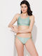 Iocaste Bikini Μπουστάκι Green Gold