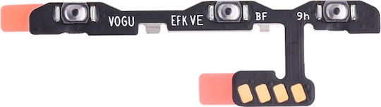 Kabel mit Lautstärke-Tasten in Silber Farbe für Huawei P30 Pro