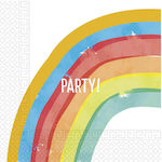 Party Napkins Rainbow Multicolored 33x33cm. 20pcs