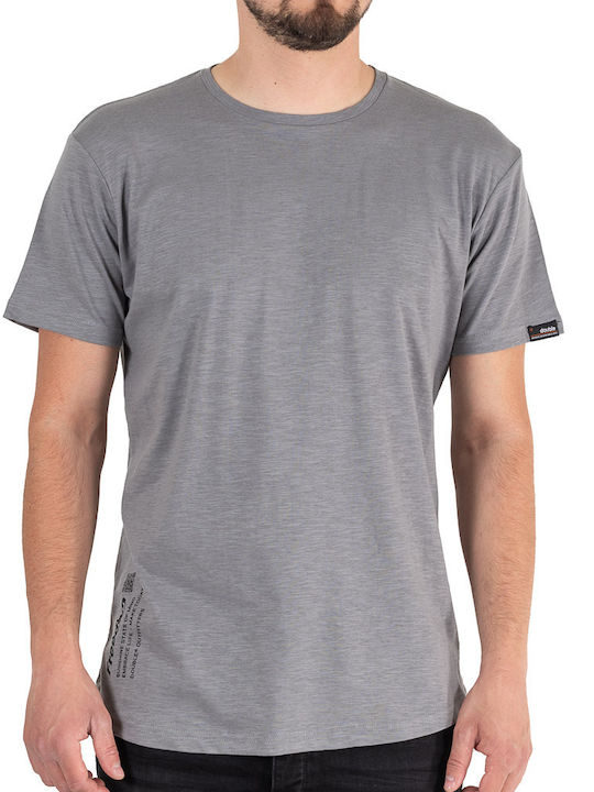 Double Herren T-Shirt Kurzarm Gray