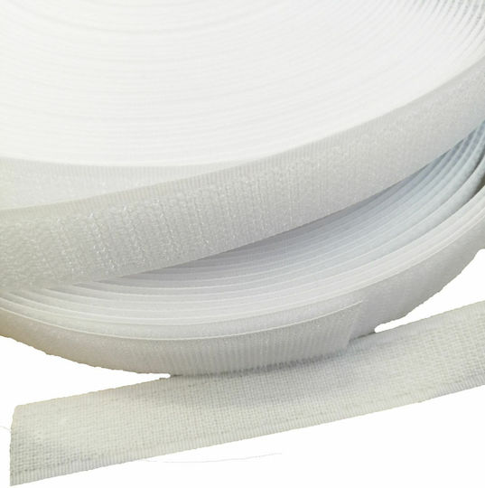 Setcro Velcro Tape (Χριτς Χρατς) White Hard 5 cm Sew-on White Velcro Tape Sewing Supply VEL109