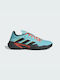 Adidas Barricade Men's Tennis Shoes for Clay Courts Pulse Aqua / Core Black / Pulse Lime