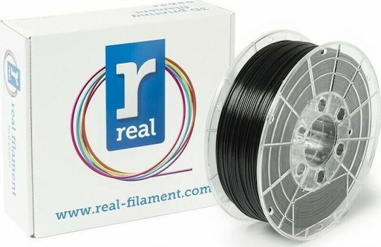 Real Filament PETG 3D Printer Filament 1.75mm Black 1kg 1 Piece (Spool)