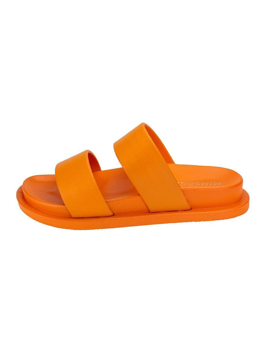 Orange Strap Flip Flops