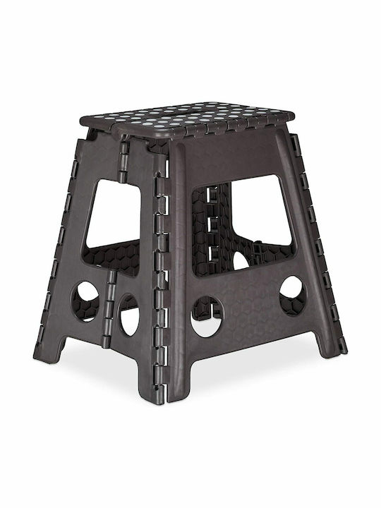 Plastic Stool Outdoor Black 1pcs 29x22x39cm