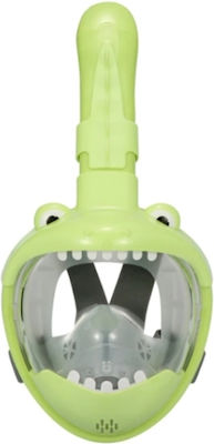 Kids' Full Face Diving Mask Κροκοδειλάκι XS/S Green