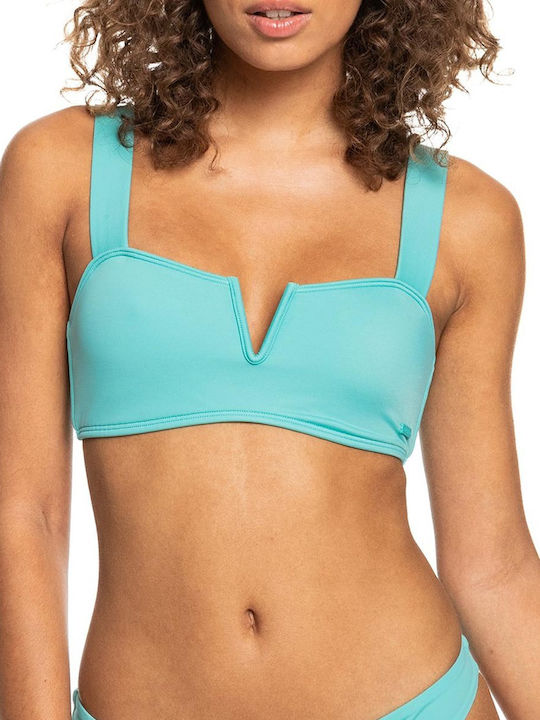 Roxy Sports Bra Bikini Top Love The Coco Vanuatu Turquoise