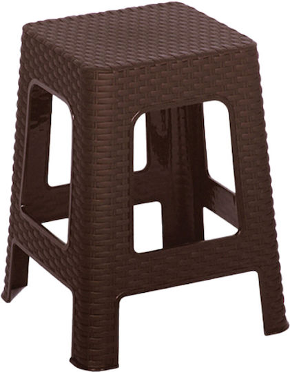 Σκαμπό Rattan Καφέ 28.5x28x45cm Σκαμπό Rattan Καφέ 28.5x28x45cm