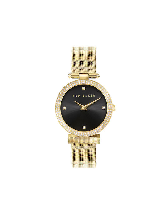 Ted Baker Bow Uhr mit Gold Metallarmband