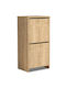 Port Wooden Shoe Organizer with 4 Shelves Oak 48x31x92cm