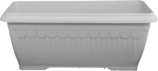 Miltoplast Olympos Ζαρντινιέρα Πλαστική Γρανίτης 60x31x33εκ.