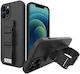 Hurtel Rope Задна корица Силикон 1мм Черен (iPh...