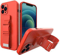 Hurtel Rope Back Cover Silicone 1mm Red (iPhone X / Xs)